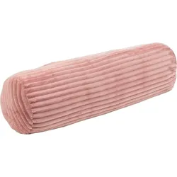 Nackenrolle GÖZZE "Cord Optik", rosa (altrosa), B:22cm, Polyester, Funktionskissen, mit samtweicher Oberfläche