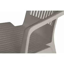 PROGARDEN Vega Stapelsessel 56 x 58 x 94 cm weiß