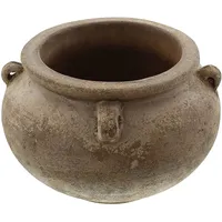 Dekoleidenschaft Pflanzkugel “Terracotta” rustikal Pflanzer Ø 26 cm, braun,