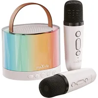 MaxLife Bluetooth Karaoke-Lautsprecher in Pink 1500 mAh