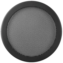 MONACOR SG-250, Steifer Kühlergrill, Schwarz, Metall, Rund, 26,7 cm, 25 mm