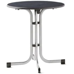 Sieger Boulevard runde Klapptische Stahlrohr/Mecalit Pro Ø70 cm bis Ø100 cm