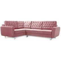Sonstige Verlage Robin Linda Ecksofa mit Schlaffunktion 2X Bettkasten Kissen Sofa L-Form Schlafsofa Freistehende Eckcouch Schlafcouch Wohnzimmermöbel Wohnlandschaf...