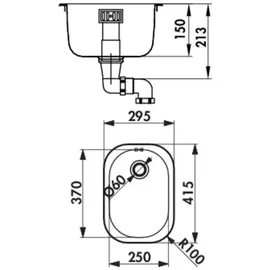 Naber Einbauspüle Standard S1 Edelstahl