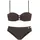 VIVANCE Bügel-Bandeau-Bikini Damen Dunkelbraun 40 Cup A