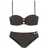 VIVANCE Bügel-Bandeau-Bikini Damen Dunkelbraun 40 Cup A