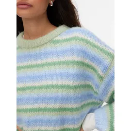 Vero Moda VMMAYBE STRIPE LS O-NECK Pullover Grün L