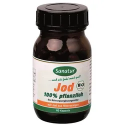 Jod 100 % pflanzlich Kapseln, BIO Sanatur