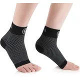 CAMBIVO Sprunggelenkbandage 2 Paar, Knöchelbandage, Bandage Fußgelenk, Achillessehne Bandage gegen Fersensporn, Plantarfasciitis, Verstauchung, Fußbandage für Sport, Fitness, Alltag