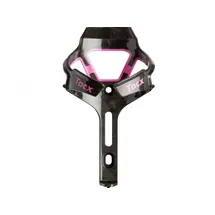 Tacx Ciro Flaschenhalter Carbon glänzend schwarz/rosa