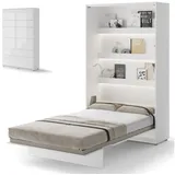 yourhouse24 Schrankbett Bed Concept Wandklappbett Vertikal Gästebett 90/120/140/160/180 cm