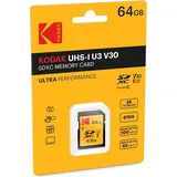 Kodak 64GB UHS-I U3 V30 100Mb/s Geheugenkaart