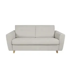 Einzelsofa mit Schlaffunktion Caroline , beige , Maße (cm): B: 198 H: 92 T: 102