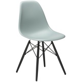 Vitra Stuhl Eames Plastic Side Chair DSW 83x46.5x55 cm hellgrau, Gestell: Ahorn schwarz, Designer Charles & Ray Eames