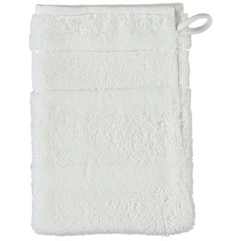 CAWÖ Noblesse2 Uni 1002 Waschhandschuh 16 x 22 cm weiß