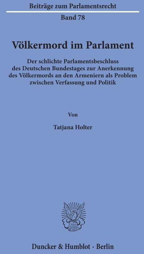 Völkermord Im Parlament - Tatjana Holter  Kartoniert (TB)