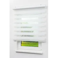 Lysel - Qualitätsdoppelrollo weiß, (B x H) 120cm x