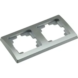 ChiliTec Delphi 2-fach Rahmen Silber/Grau 20x30 cm 2er Set