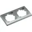ChiliTec Abdeckrahmen 2-fach Silber