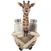 Lang Langhalsige Salz, Pfeffer Sitzende Giraffe Set by DWK