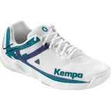 Kempa Wing 2.0 Handballschuhe Weiß Cyan Purple, 38