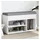 vidaXL Schuhbank 82 x 45,5 x 32 cm weiß / weiß