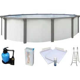 KWAD Rundpool Supreme 550 x 550 x 132 cm inkl. Bodenisolationsset