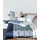 JANINE Carmen S Gestreift Blau 155 x 220 cm + 80 x 80 cm