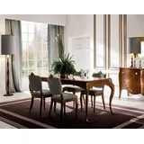 aea Tisch Echtes Holz Klassische Barock Antik Stil Esstisch Tische Echtes Holz Neu - Braun