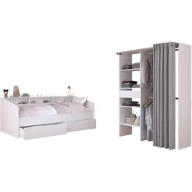 58 aufm Kessel KINDERZIMMER SET Parisot Sleep 3-tlg. Holzdekor Weiß/Eiche