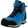 Guggen Mountain PM025 Damen Trekking-& Wanderstiefel Wanderschuhe Trekkingschuhe Outdoorschuhe wasserdicht mit Membran und Leder Farbe Blau-Gelb EU 36 - 36 EU
