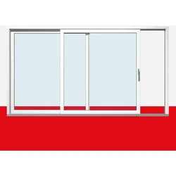 Hebe- Schiebetür  Kunststoff Anthrazit Glatt