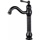 Gotrays - Messingarmaturen Öl eingerieben Bronze Schwarz Wasserhahn Badezimmer Heiß Kalt Dusche Mischbatterie Wasserhahn,Schwarz