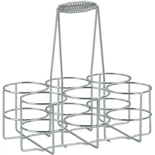 Kela Flaschenträger Loop Metall verchromt, Flaschentasche für 6 Flaschen