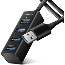 AXAGON HUE-M1AL 4 Port USB 3.2 Gen 1-Hub (USB 3.0) Silber