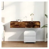 vidaXL Wandregal mit Schubladen 100 x 36 x 19 cm Braun