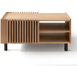 Holztisch Wohnzimmer aus Wildeiche Massivholz Skandi Design