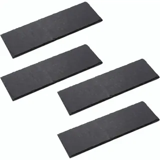 Novaliv Servierplatte 4041041692379-4xStuck, (1-tlg), 4x Schieferplatten I rechteckig I 20x15x0,5 cm I Sushi Servier Set Ser