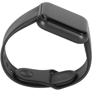 Dpofirs Intelligente, wasserdichte Sport-Fitnessuhr mit Schrittzähler und Nachrichtenalarm für -Smartphones, Multifunktionale Smartwatch für das Lauftraining Im Fitnessstudio (Black)