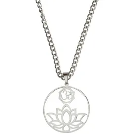 Saraswati Halskette Om Lotus Edelstahl