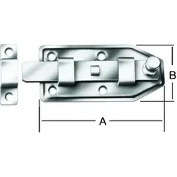 VORMANN Knopfriegel mit Schlaufe gerade, B65xL160mm verzinkt