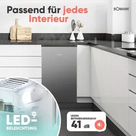 Bomann KS 7257 Kühlschrank (83 l, 850 mm hoch, Graphit)