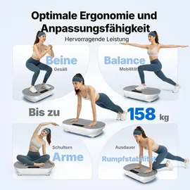 Merach Vibrationsplatte Weiß