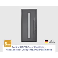 EcoStar Haustür ISOPRO Secur IPS 020 RC2 anthrazit metallic 110 x 210 cm