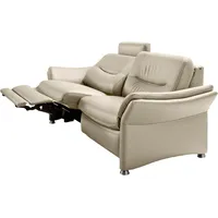 HUKLA 2,5-Sitzer HU-SF15058 Ledersofa, Breite 194 cm, aus Leder, optional Kopfstütze u. WallAway-Funktion beige