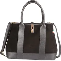FLORENCE Schultertasche Leder Black