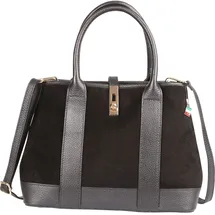 FLORENCE Schultertasche Leder Black