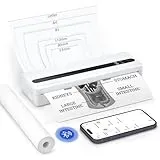 BORN4SHIP Thermodrucker A4, Tragbarer Drucker, Bluetooth Tintenloser Thermodrucker, kompatibel mit Android & iOS, Unterstützung für US-Buchstaben/A4/B5/Etikett für Zuhause, Büroarbeit und Schule
