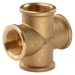 Messing Gewinde-Fitting Kreuzstück 3/4