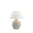 Home Deluxe Tischleuchte LENE in Steinoptik - Größenauswahl Ø 42/50, ohne Leuchtmittel, Schirm beige Kegelform, Tischlampe, Schreibtischlampe beige Ø 42 cm x 42 cm x 51 cm x 42 cm